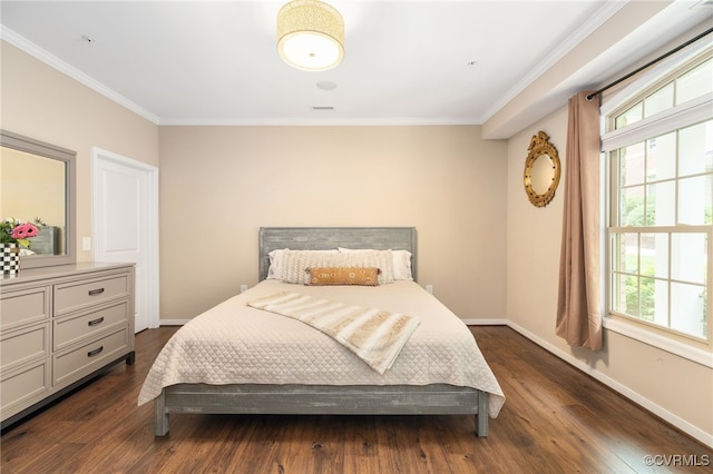 3806 Wild Goose Walk, Henrico, VA 23060 - bedroom featuring crown molding, dark wood-style flooring, and baseboards