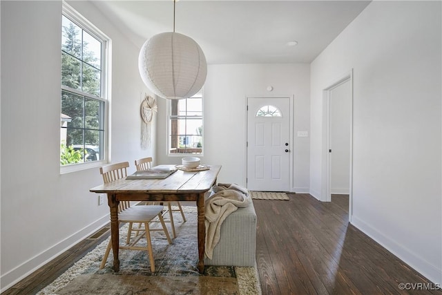 122 Elm St, Petersburg, VA 23803 - dining room featuring wood-type flooring and baseboards