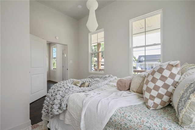122 Elm St, Petersburg, VA 23803 - bedroom featuring multiple windows, wood finished floors, and baseboards