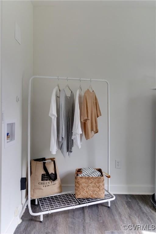 122 Elm St, Petersburg, VA 23803 - mudroom with wood finished floors and baseboards