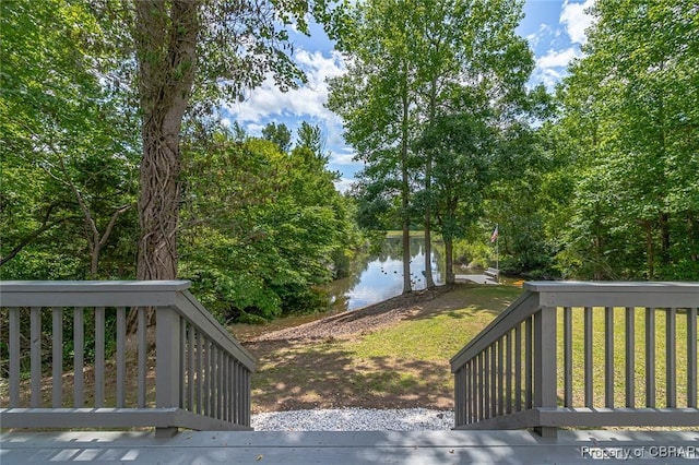 647 Lakeview Dr, Heathsville, VA 22473 - deck featuring a water view
