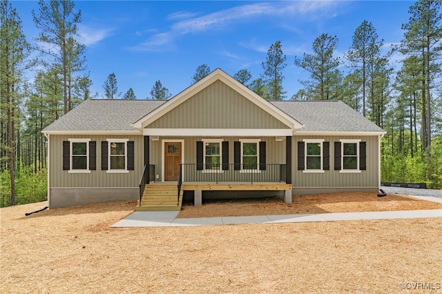 TBD Vista Lane, Mineral, VA 23117 - view of front of house with a porch and roof with shingles