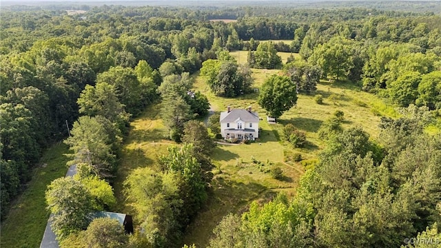 36 Carter Rd, Cumberland, VA 23040 - view from above of property featuring a heavily wooded area