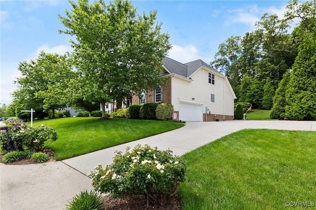 4030 Water Overlook Blvd, Midlothian, VA 23112 - view of front facade featuring a front yard, an attached garage, and driveway