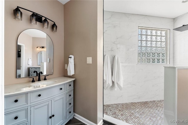 4030 Water Overlook Blvd, Midlothian, VA 23112 - bathroom featuring a walk in shower and vanity