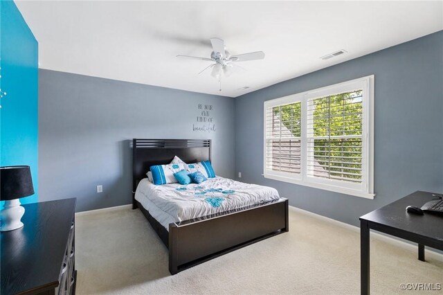 4030 Water Overlook Blvd, Midlothian, VA 23112 - bedroom with carpet floors, baseboards, and a ceiling fan