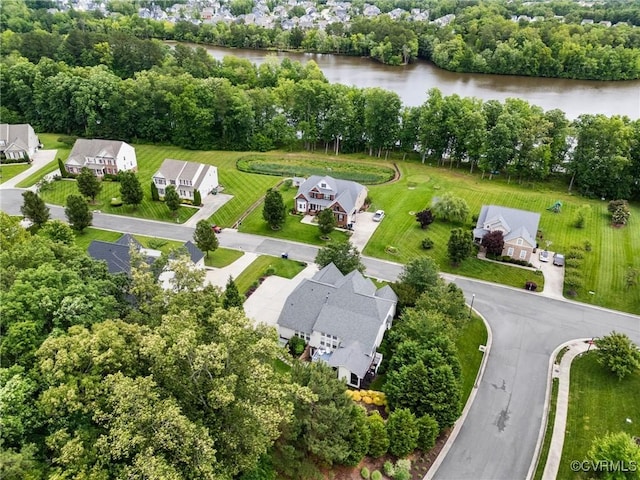 4030 Water Overlook Blvd, Midlothian, VA 23112 - aerial perspective of suburban area with a large body of water and a tree filled landscape