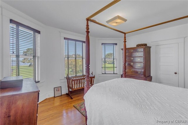 159 Fleeton Point Cir, Reedville, VA 22539 - bedroom featuring wood finished floors and baseboards
