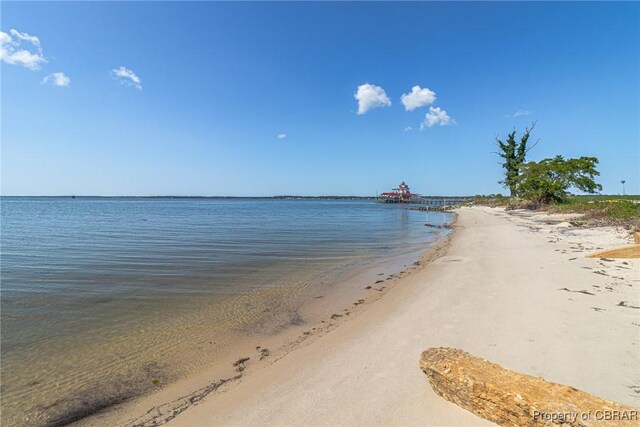 159 Fleeton Point Cir, Reedville, VA 22539 - water view featuring local beach