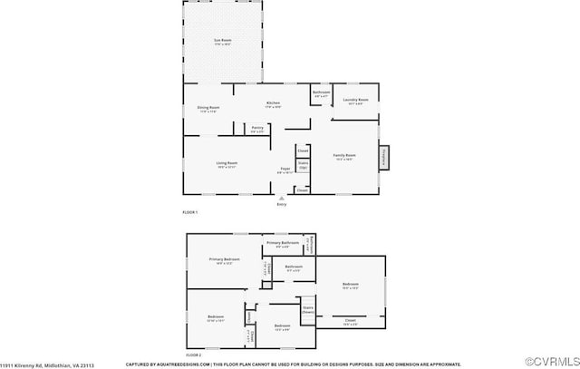 11911 Kilrenny Rd, Midlothian, VA 23113 - property floor plan
