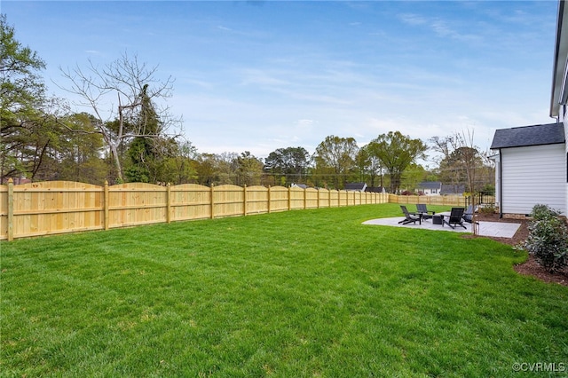 8900 Burkhart Dr, Henrico, VA 23229 - view of yard with a patio area