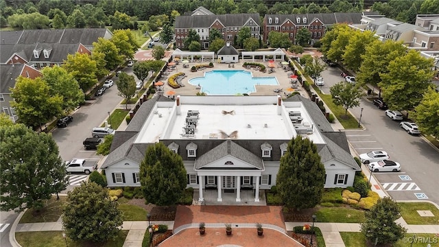 1702 Old Brick Rd Unit B, Glen Allen, VA 23060 - aerial perspective of suburban area with a pool