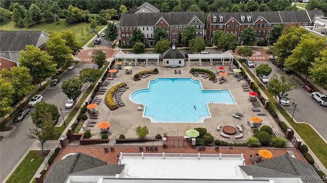 1702 Old Brick Rd Unit B, Glen Allen, VA 23060 - drone / aerial view of a pool