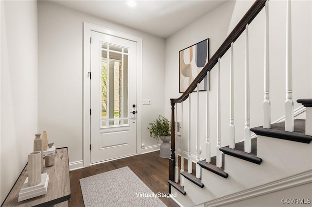 1702 Old Brick Rd Unit B, Glen Allen, VA 23060 - foyer featuring stairway and wood finished floors