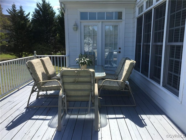 2401 Bell Tower Pl, Henrico, VA 23233 - wooden terrace with outdoor dining area