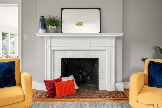 3204 Griffin Ave, Richmond, VA 23222 - detailed view of baseboards and a fireplace