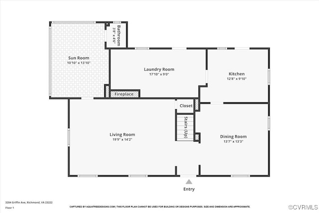 3204 Griffin Ave, Richmond, VA 23222 - property floor plan
