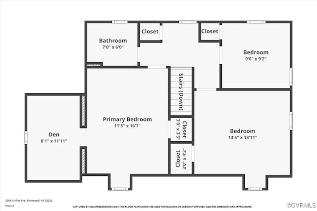 3204 Griffin Ave, Richmond, VA 23222 - room layout