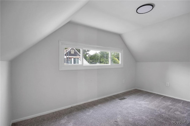 5612 Indigo Rd, Henrico, VA 23230 - additional living space with carpet floors, vaulted ceiling, and baseboards
