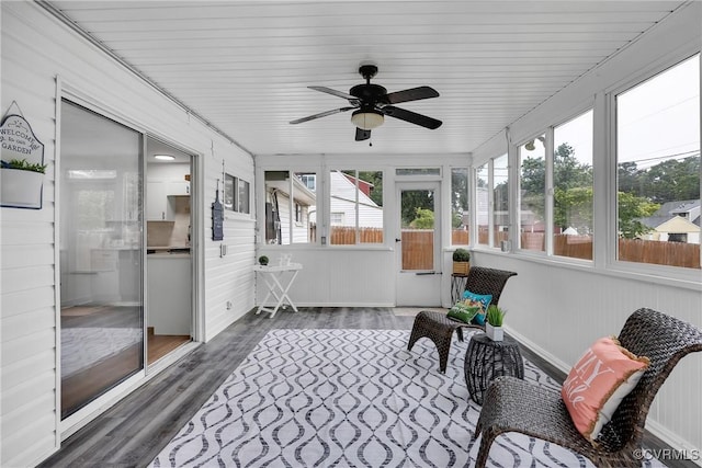 5612 Indigo Rd, Henrico, VA 23230 - sunroom with ceiling fan