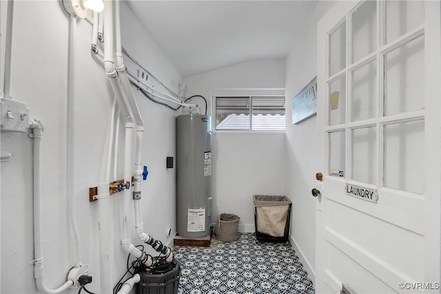 5612 Indigo Rd, Henrico, VA 23230 - mudroom with electric water heater and lofted ceiling