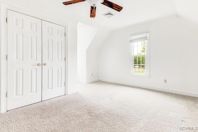 9214 Hunters Chase Dr, Mechanicsville, VA 23116 - additional living space featuring lofted ceiling, ceiling fan, carpet, and baseboards