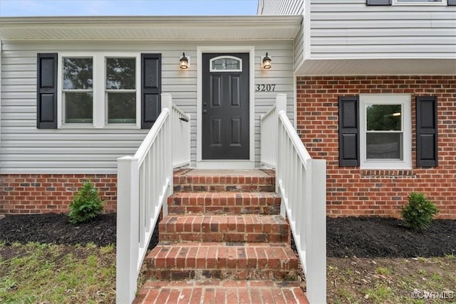 3207 Mark Rd, Richmond, VA 23234 - view of exterior entry with brick siding