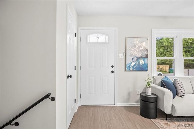 3207 Mark Rd, Richmond, VA 23234 - foyer with wood finished floors and baseboards