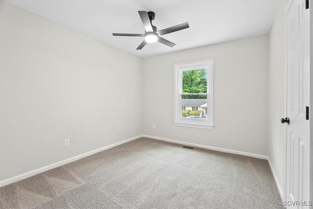 3207 Mark Rd, Richmond, VA 23234 - unfurnished room with carpet, baseboards, and ceiling fan