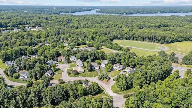 3724 Liberty Point Dr, Midlothian, VA 23112 - view of property location featuring a heavily wooded area and a large body of water