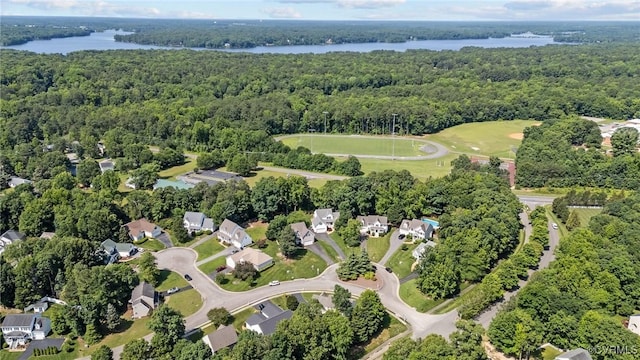 3724 Liberty Point Dr, Midlothian, VA 23112 - view of property location with a forest, a nearby body of water, and nearby suburban area