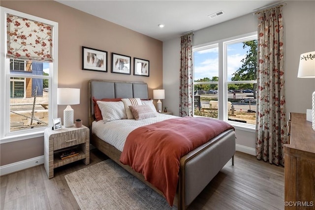 5429 Gillies Creek Mews, Henrico, VA 23231 - bedroom with baseboards, wood finished floors, and recessed lighting