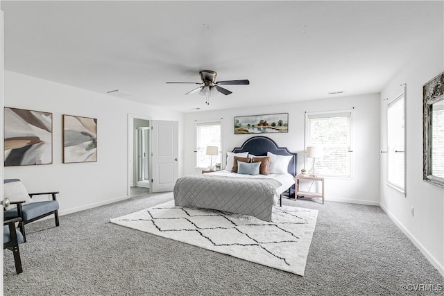 8412 Morocco Pl, Moseley, VA 23832 - carpeted bedroom featuring multiple windows and ceiling fan
