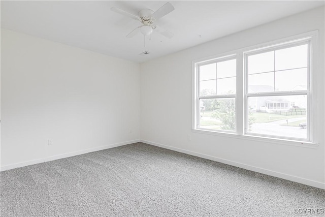 8412 Morocco Pl, Moseley, VA 23832 - carpeted spare room featuring baseboards and a ceiling fan