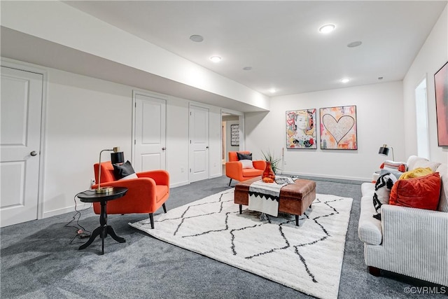 8412 Morocco Pl, Moseley, VA 23832 - living area featuring carpet and recessed lighting