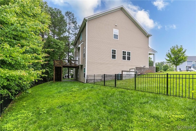 8412 Morocco Pl, Moseley, VA 23832 - view of side of property with a wooden deck and stairway