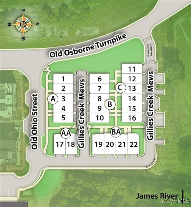 5427 Gillies Creek Mews, Henrico, VA 23231 - map / location