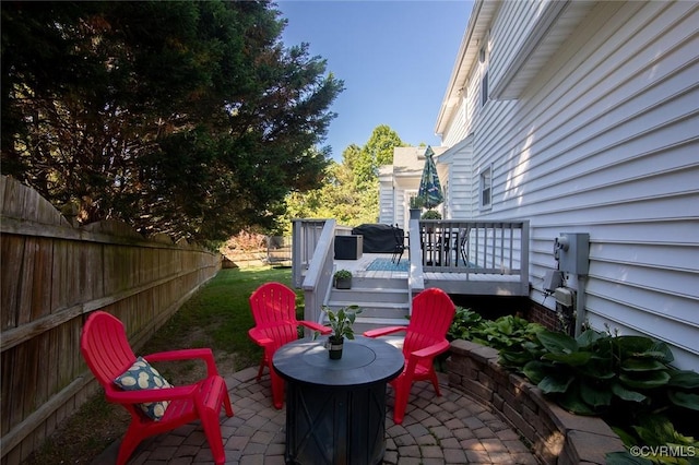 9604 Weston Ln, Henrico, VA 23238 - view of patio featuring a wooden deck