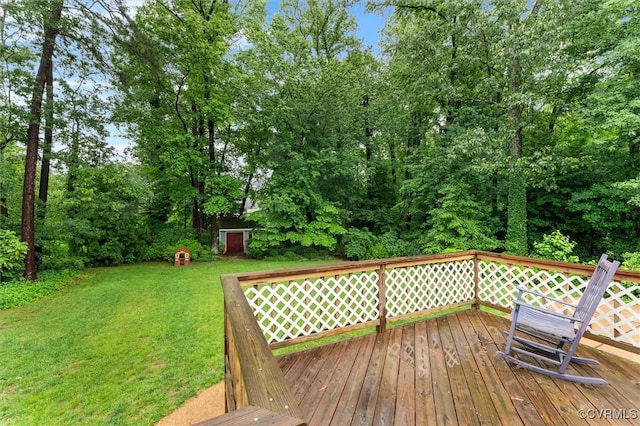 9140 Robin Ridge Dr, Hanover, VA 23116 - deck featuring a yard