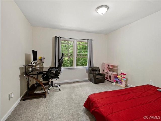 13610 Old Stage Rd, North Prince George, VA 23860 - carpeted bedroom with baseboards and an office area