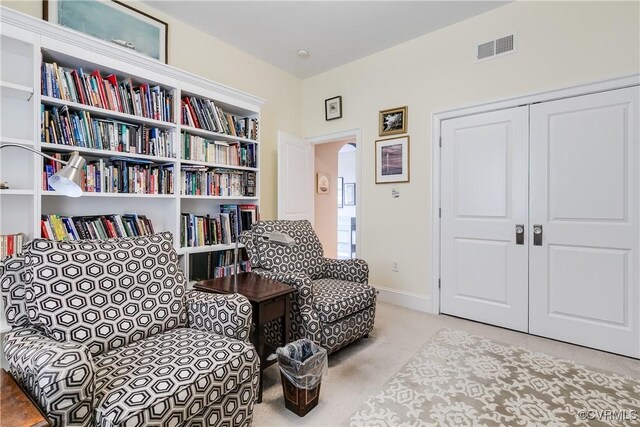 1350 Westwood Ave Unit 406, Richmond, VA 23227 - sitting room featuring carpet flooring and arched walkways