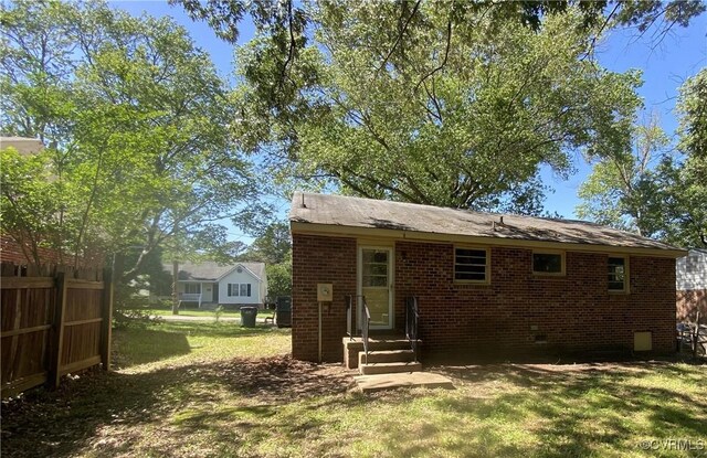 205 N Beech Ave, Henrico, VA 23075 - back of property with brick siding and entry steps