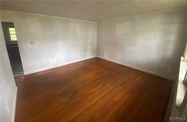 205 N Beech Ave, Henrico, VA 23075 - spare room with dark wood-style flooring and baseboards