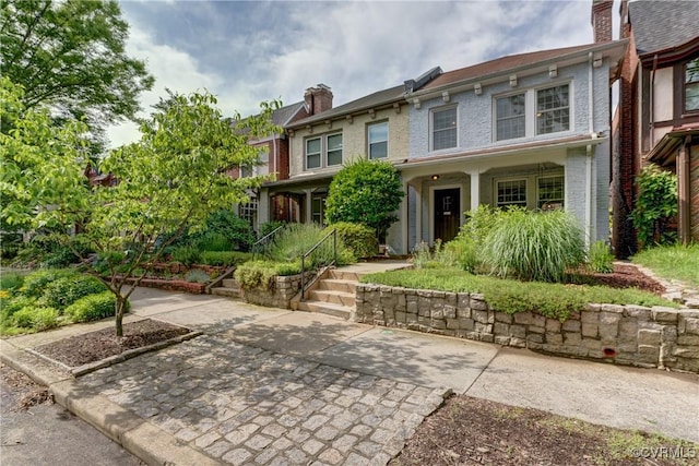 3429 Hanover Ave, Richmond, VA 23221 - view of property featuring a chimney and brick siding