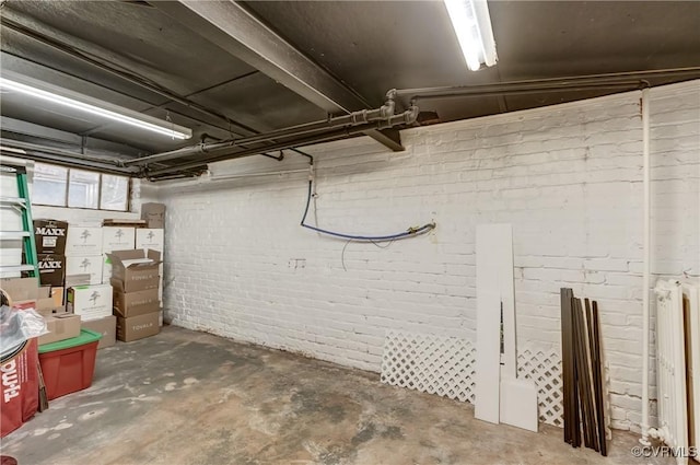 3429 Hanover Ave, Richmond, VA 23221 - below grade area with brick wall