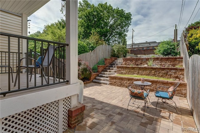 3429 Hanover Ave, Richmond, VA 23221 - view of patio / terrace with stairs