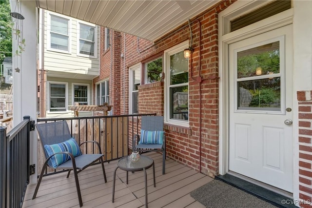 3429 Hanover Ave, Richmond, VA 23221 - view of wooden terrace