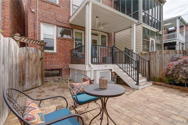 3429 Hanover Ave, Richmond, VA 23221 - view of patio featuring stairs
