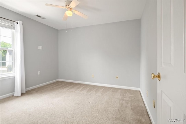 1117 Lees Crossing Ct, Glen Allen, VA 23059 - unfurnished room featuring carpet, a ceiling fan, and baseboards