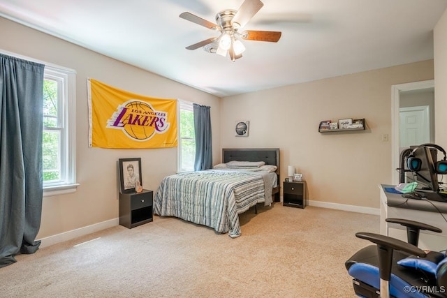 12601 W Patrick Henry Rd, Ashland, VA 23005 - bedroom with multiple windows, carpet floors, and baseboards